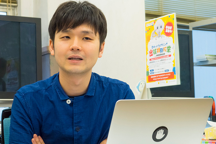 Pepperアプリの開発で苦労した点を語る高橋氏