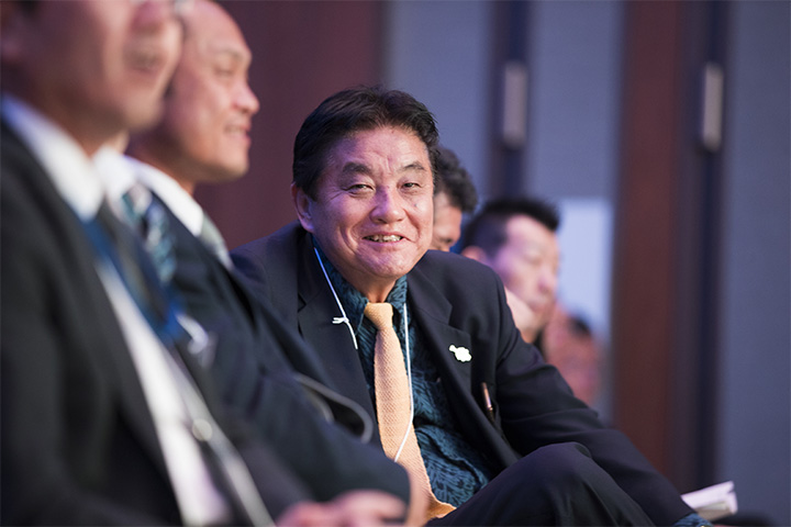 会場に訪れていた名古屋市長・河村たかし氏