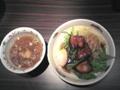 武骨外伝にて　温玉肉餡かけつけそば