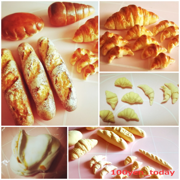ダイソーの もちっとのびーるねんど でパンのミニチュアを作ってみました 100円today ダイソーの もちっとのびーるねんど でパンのミニチュアを作ってみました 100円today