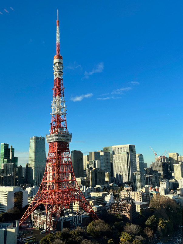 ザ・プリンス　パークタワー東京　クラブフロアからの東京タワー