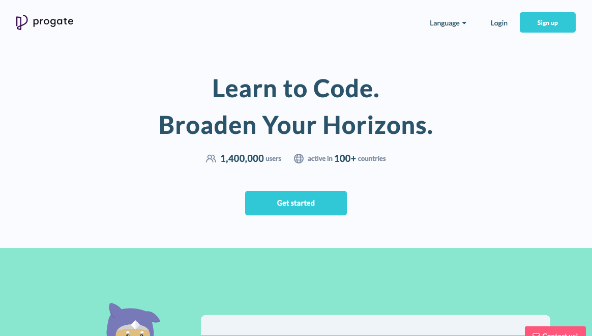 無料でJavaScriptが学べるProgate