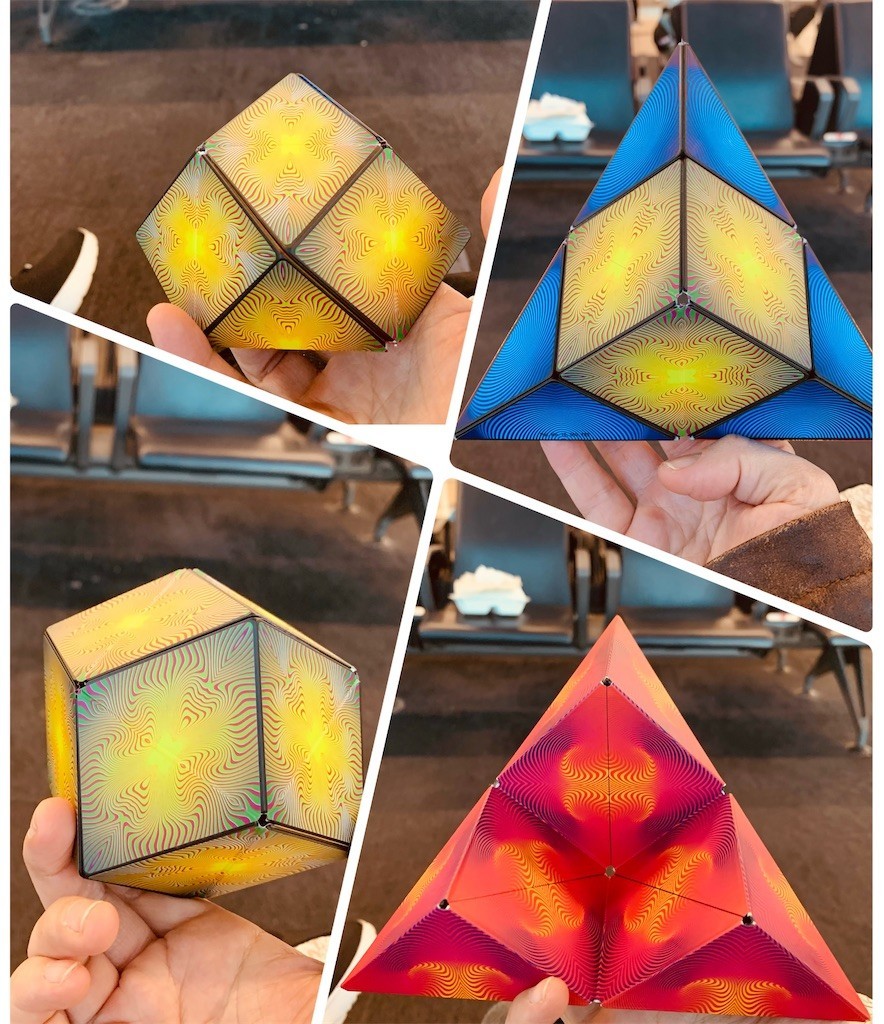 折り紙+キューブ？新しい立体パズルShashiboで遊んでみた - #あ