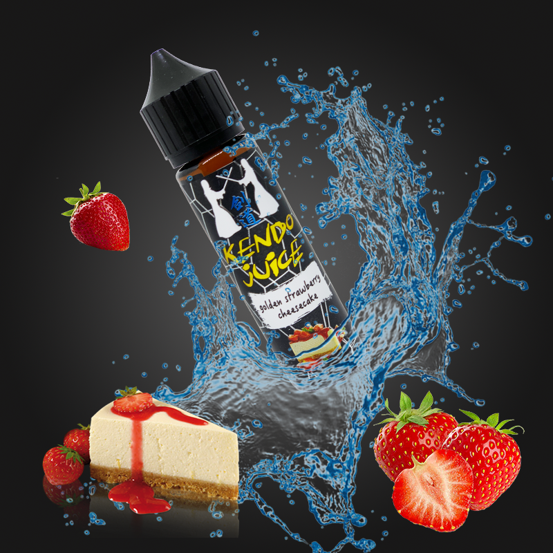 【レビュー】golden strawberry cheesecake(KENDO juice)【爆煙でガツンとストロベリーチーズケーキタルト