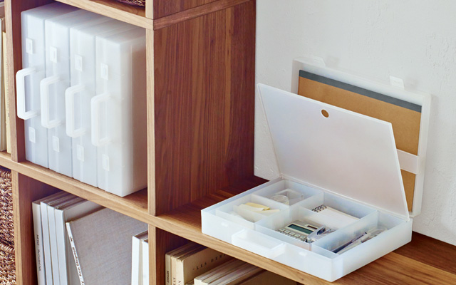 ⭐︎廃盤⭐︎無印　自立収納できるキャリーケース 無印良品 MUJI 自立収納できるキャリーケース 工作 収納 半透明