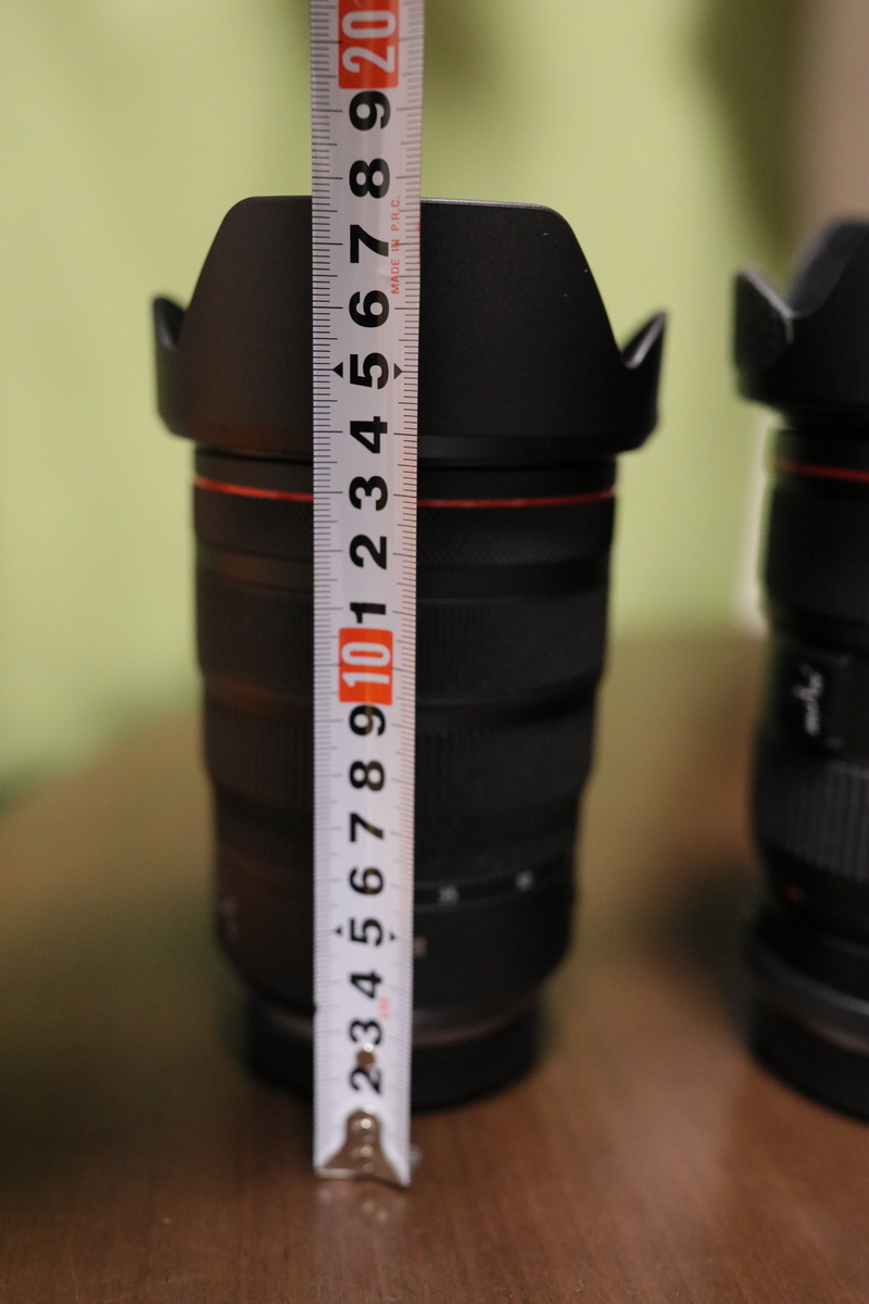 EOS Rで装着外観を比較してみる。 EF24-70mm F2.8L II USM ＆ RF24