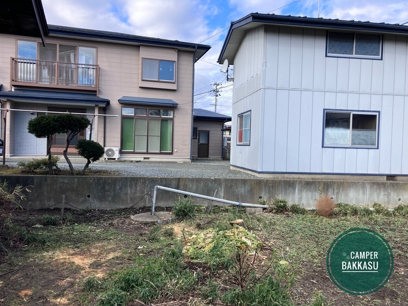 梅の木の伐採の後