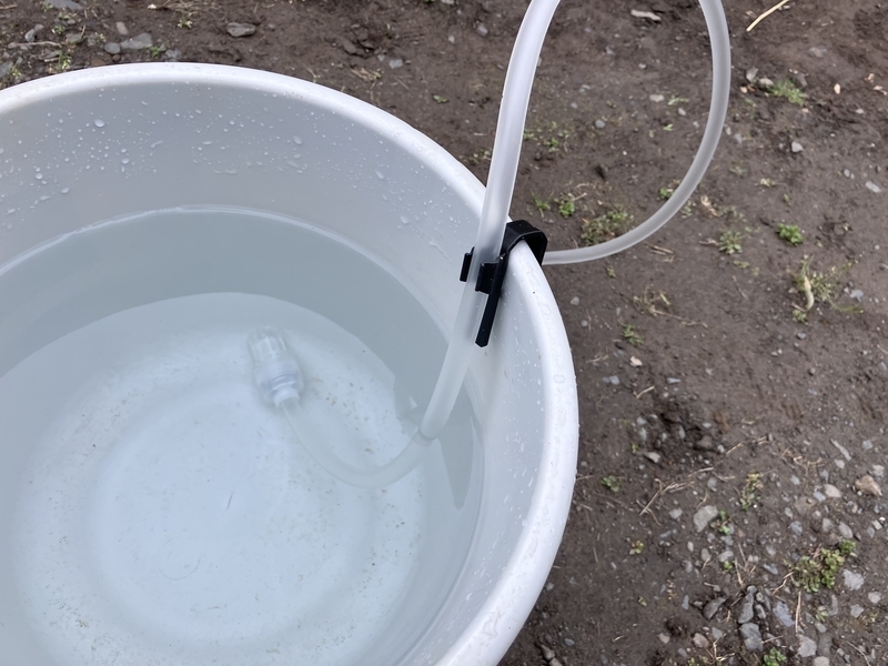 バケツ給水のセットアップ
