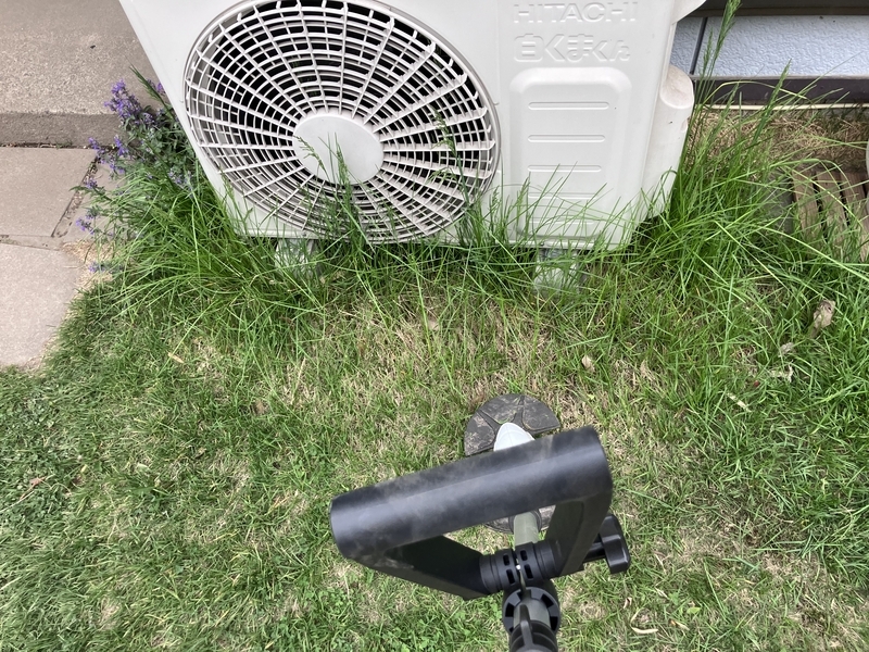 室外機周りの雑草
