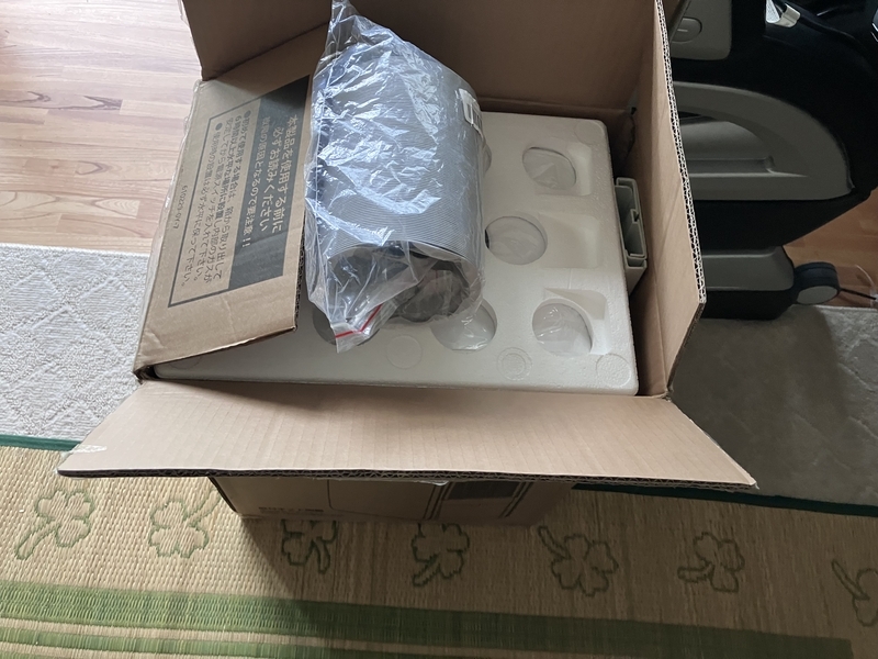 きれいに梱包されたポータブルエアコン