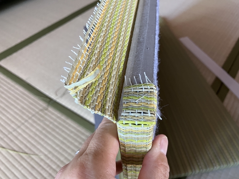 ガンタッカーで固定作業