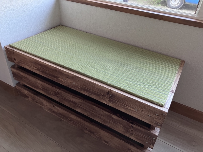 蜜蝋ワックスを塗り終えた完成状態