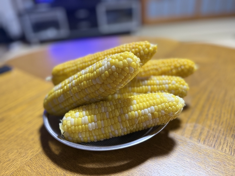 ゲットした大量の嶽きみ