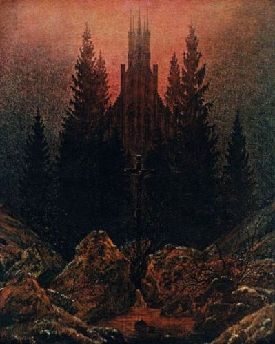 フリードリッヒ『山の十字架と聖堂』 - アートと文藝のCafe