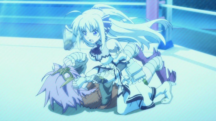 Vivid Strike 第2話 ナカジマジム 感想 普通に働くフーカちゃん と 申し訳程度の変身バンク Www 次週 リンネと直接対決します 会って話すだけだけどな もえろぐ