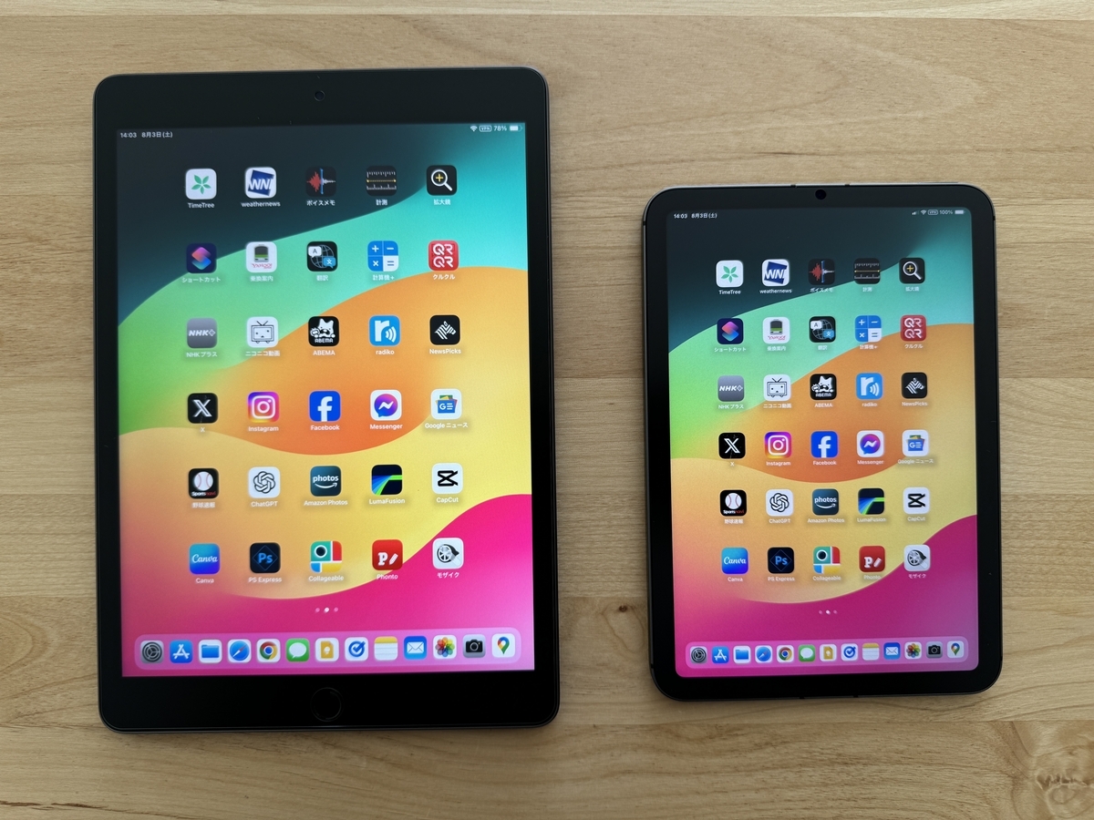 普通サイズのiPadとiPad miniの最適用途の違いについて - canalbirdの快適モノ・コト生活