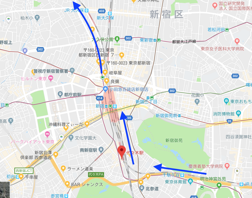 JR代々木駅 地形的・歴史的マニアック案内 歴史探偵 JR代々木駅 地形的・歴史的マニアック案内 歴史探偵