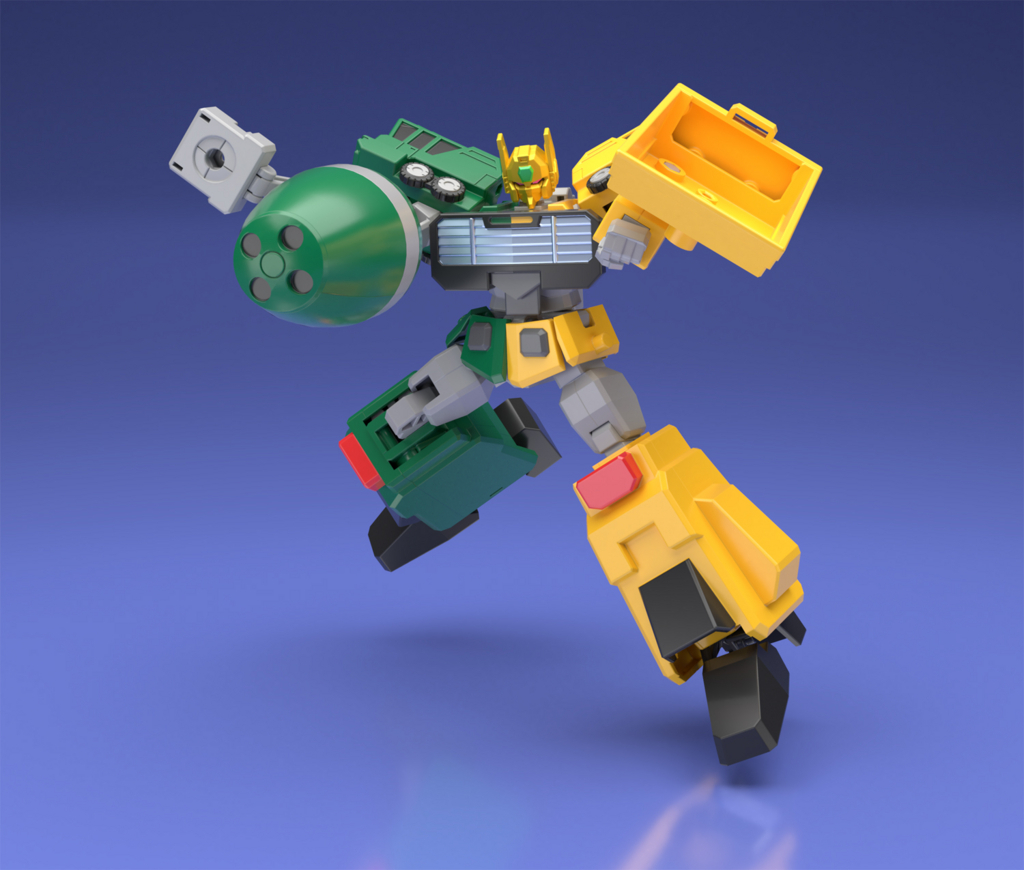 SUPER - (食玩) プレミアムバンダイ限定 スーパーミニプラ 撃龍神(げきりゅうじん) 勇者王ガオガイガー プラモデル バンダイ スーパーミニプラ『プレミアムバンダイ限定 撃龍神
