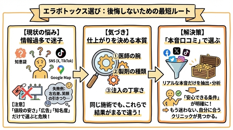 エラボトックスはどこがいい？知恵袋・SNSで人気のクリニック