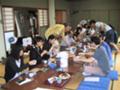 昼食は手製のそば〜民宿「大平」