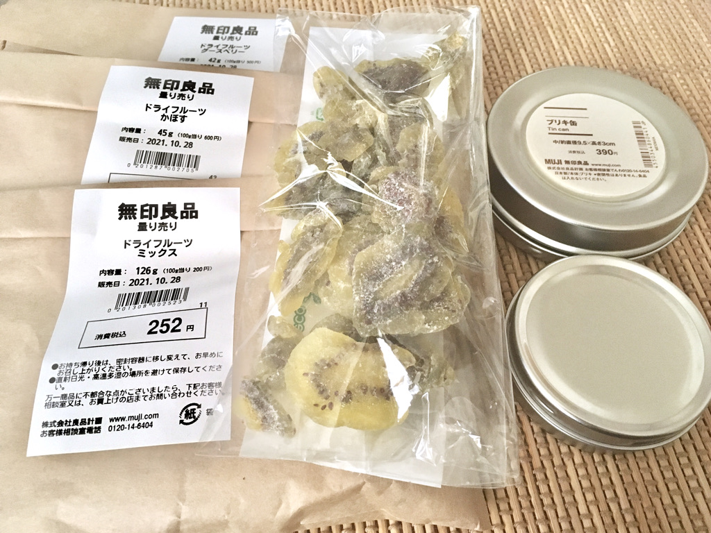 購入品並べたところ