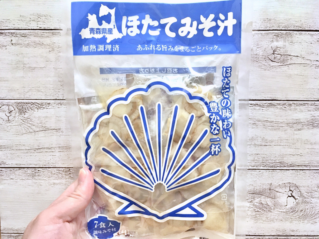 「ほたてみそ汁」のパッケージ