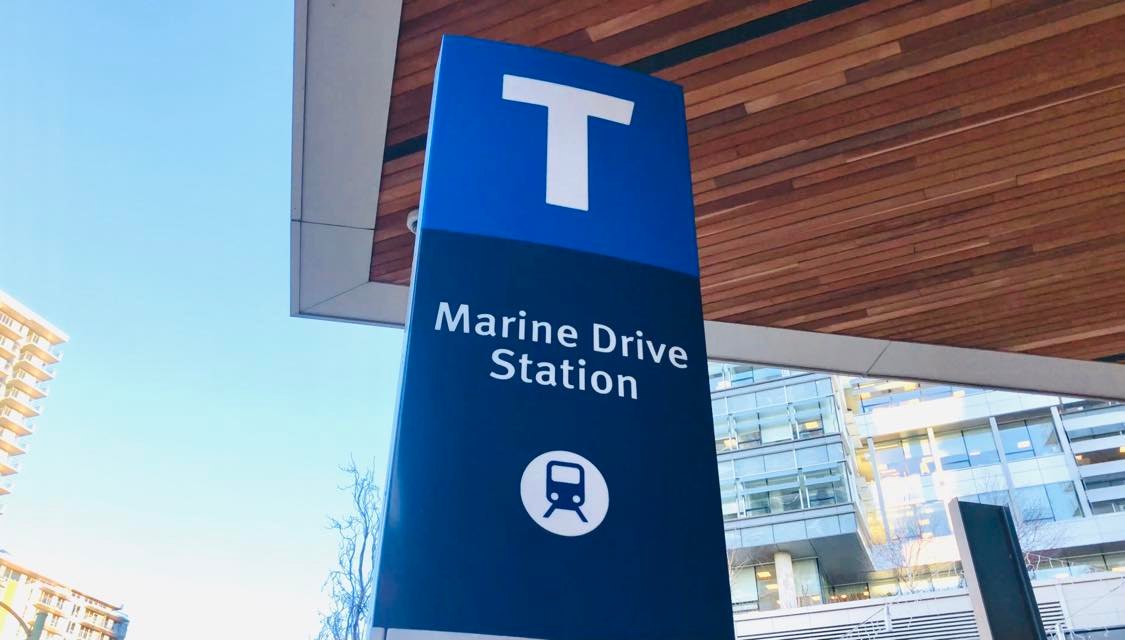 バンクーバー、マリンドライブ駅近辺を歩く カナダ バンクーバー ライフ