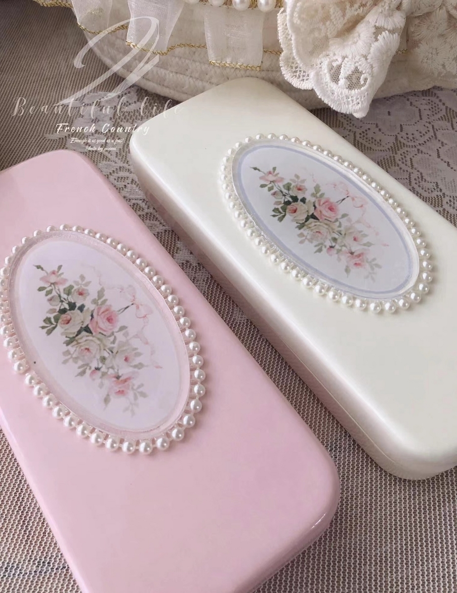 学生ピンク色メガネケース