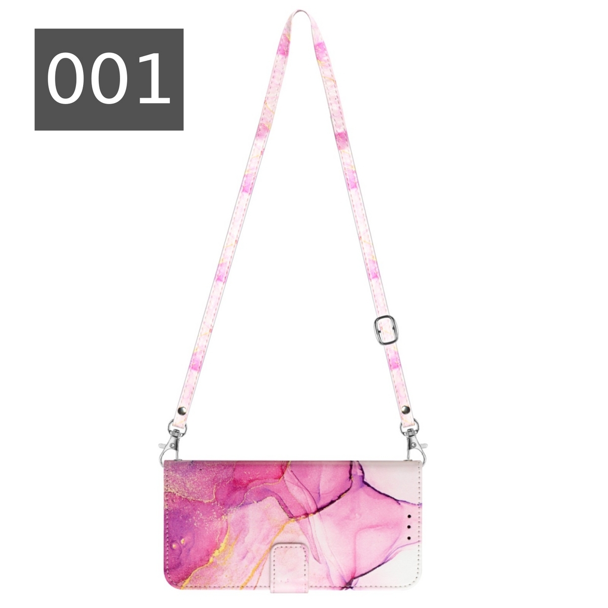 大理石柄レザーiphone14/13/12/11promaxケース斜め掛け