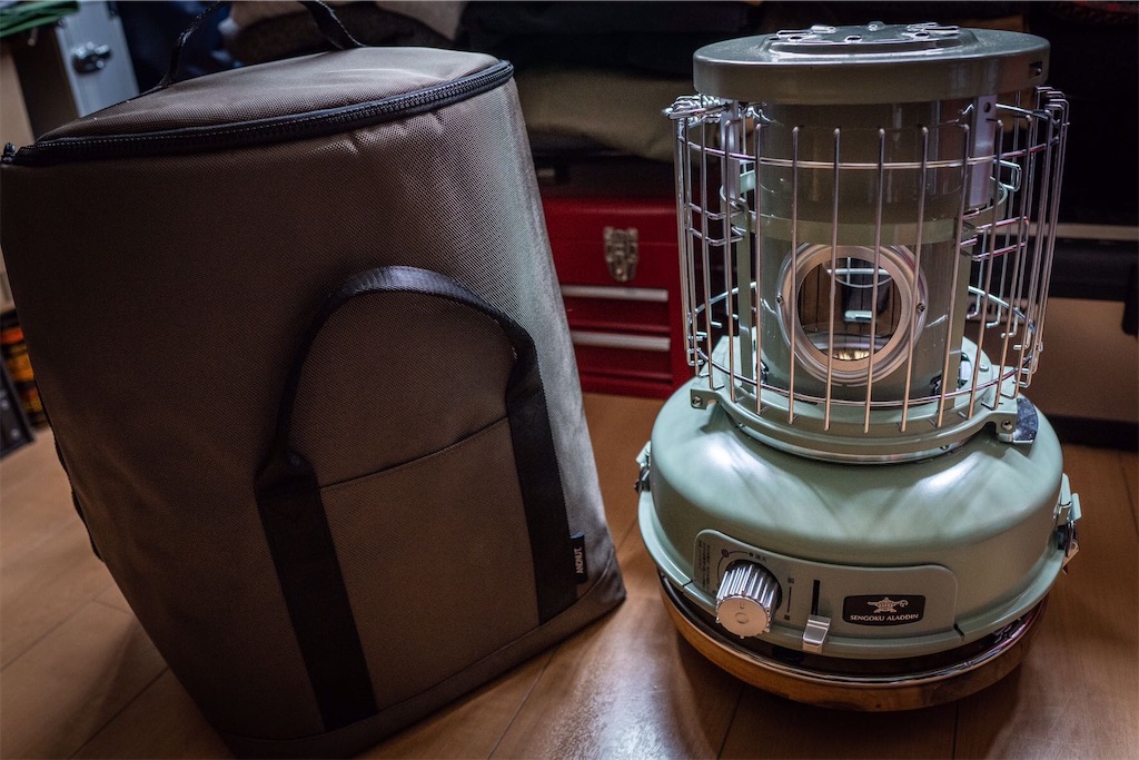 センゴクアラジン ポータブルガスストーブ及び専用ストーブケース