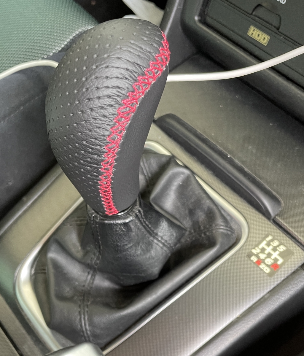 【新品】CL7　アコードユーロR　シフトレバー　純正品センター加工済み （アコードユーロR）シフトノブを交換した - 裏紙の束