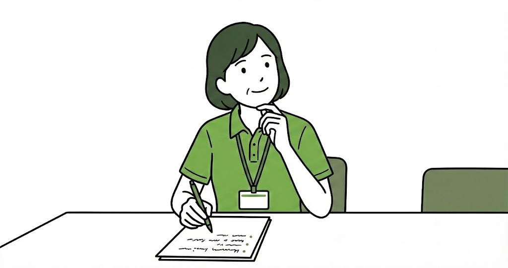 個人作業をしている図