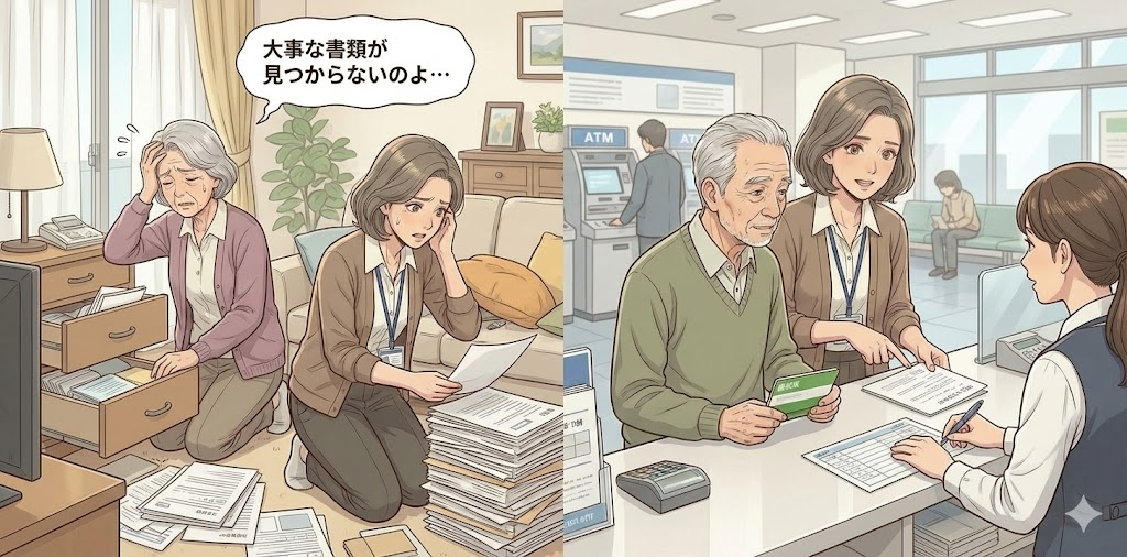 業務外で探し物を手伝ったり、金融機関に付き添うなどシャドウワークをしているケアマネジャー