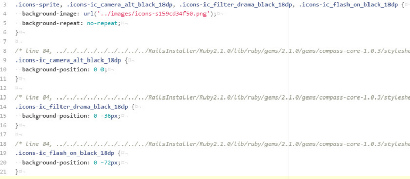 生成されるCSS 生成されるCSS