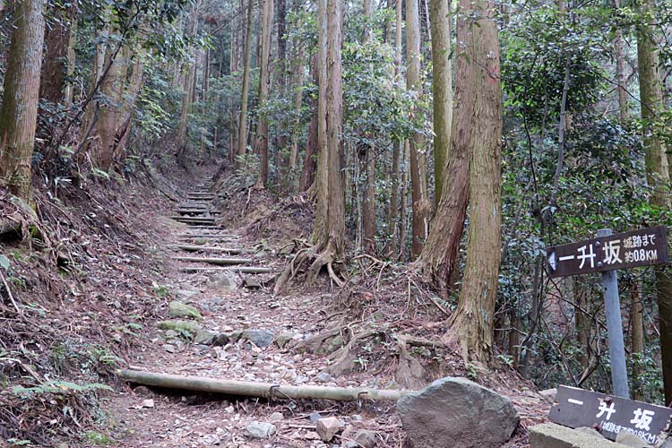 高取城　一升坂