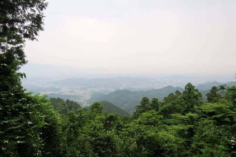 高取城 城下の眺め