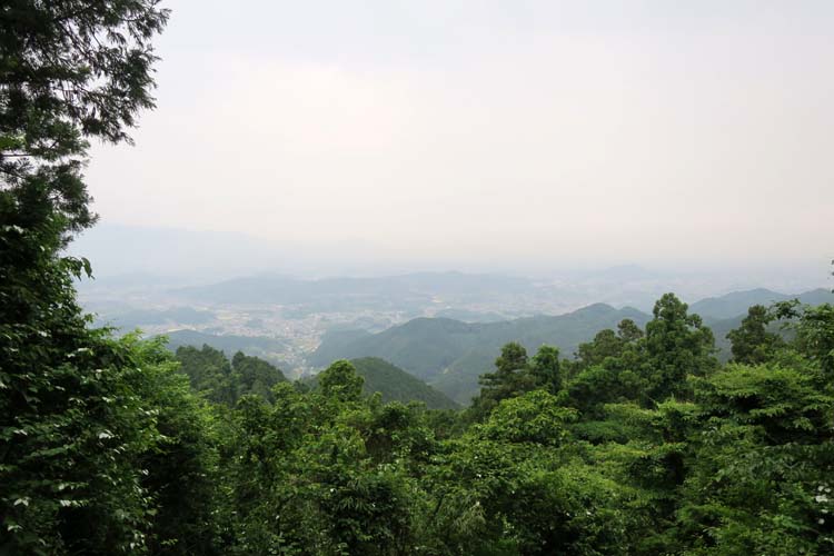 高取城　城下の眺め