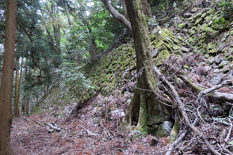 高取城　本丸下石垣