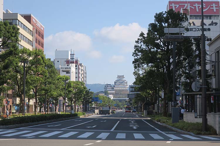 姫路城　大手前通り