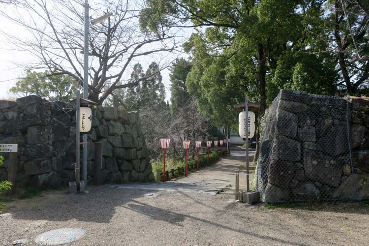 大和郡山城 竹林門跡