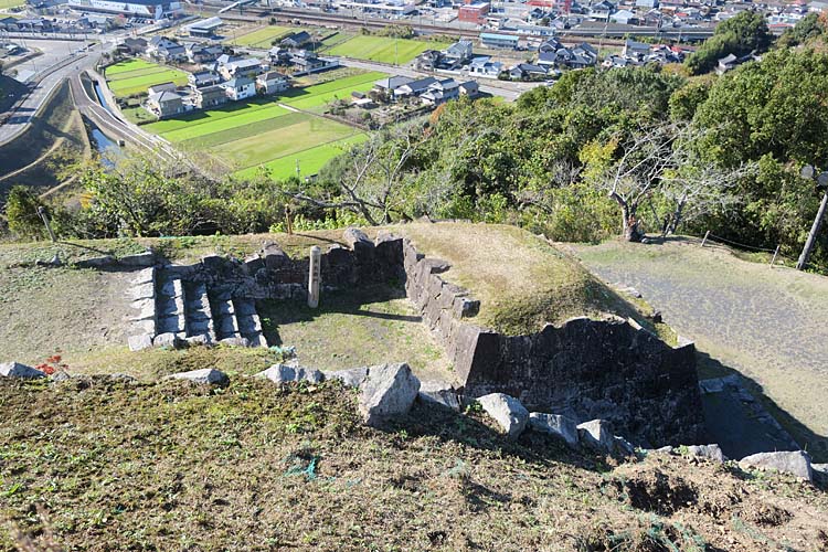 佐敷城　本丸東門跡
