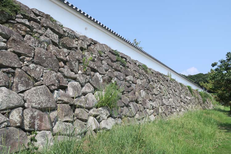 富岡城 百間土手石垣