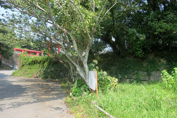 富岡城 追手門後