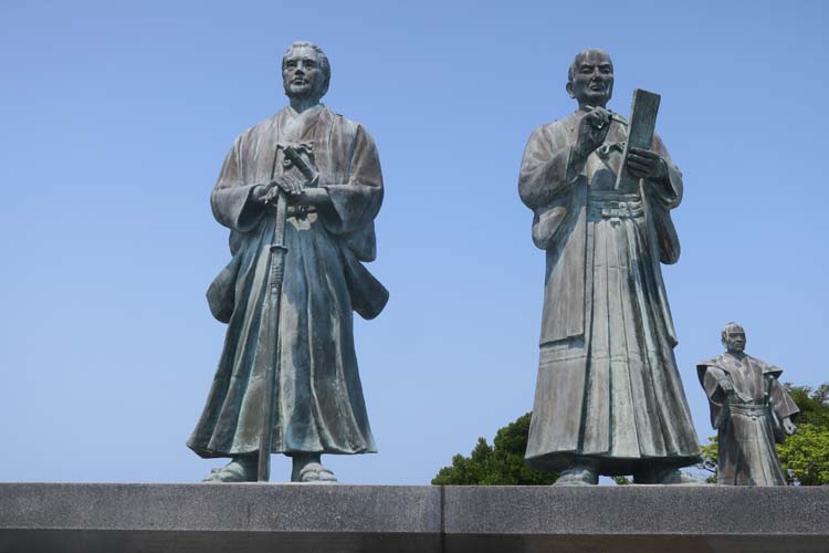 富岡城 勝海舟・頼山陽像
