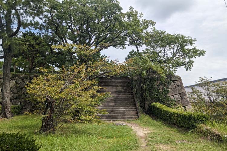 佐賀城　天守台入口