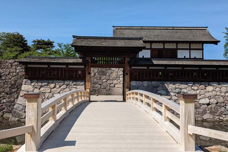 松代城　太鼓門前橋