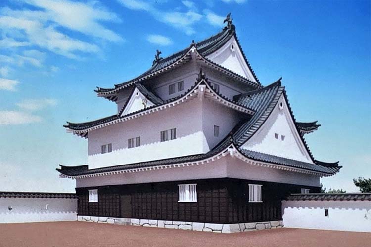 浜田城　三重櫓復元図