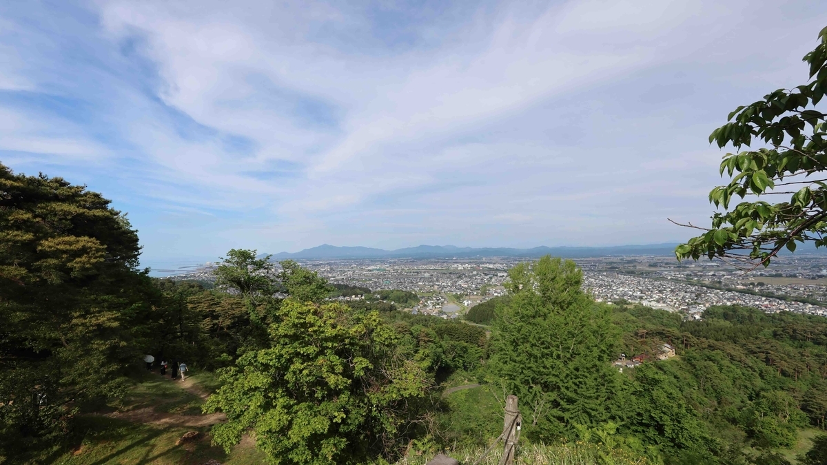 本丸跡からの眺め