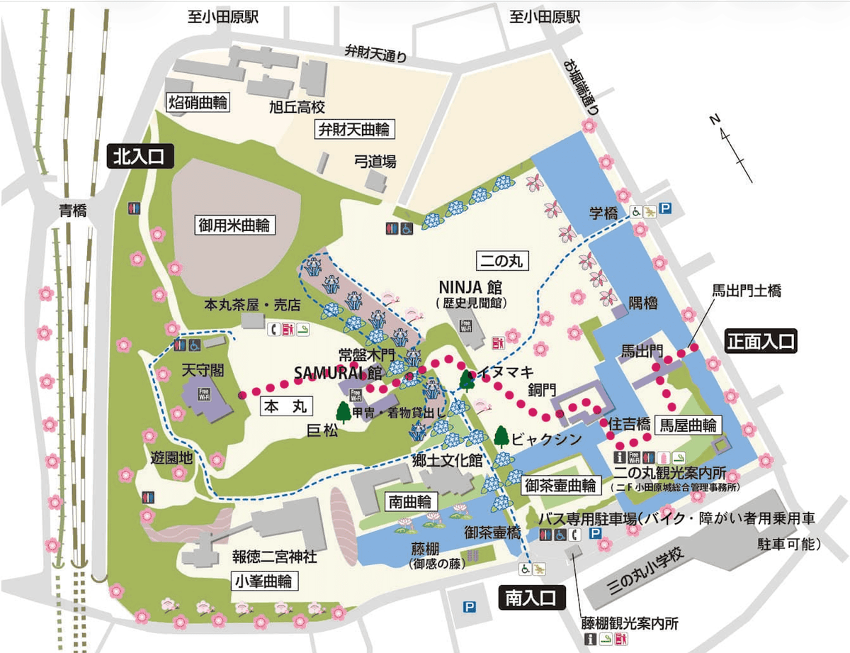 小田原城登城ルート
