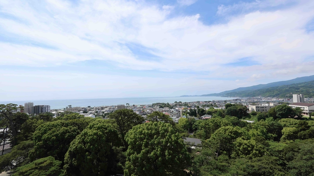 小田原城天守閣からの眺め